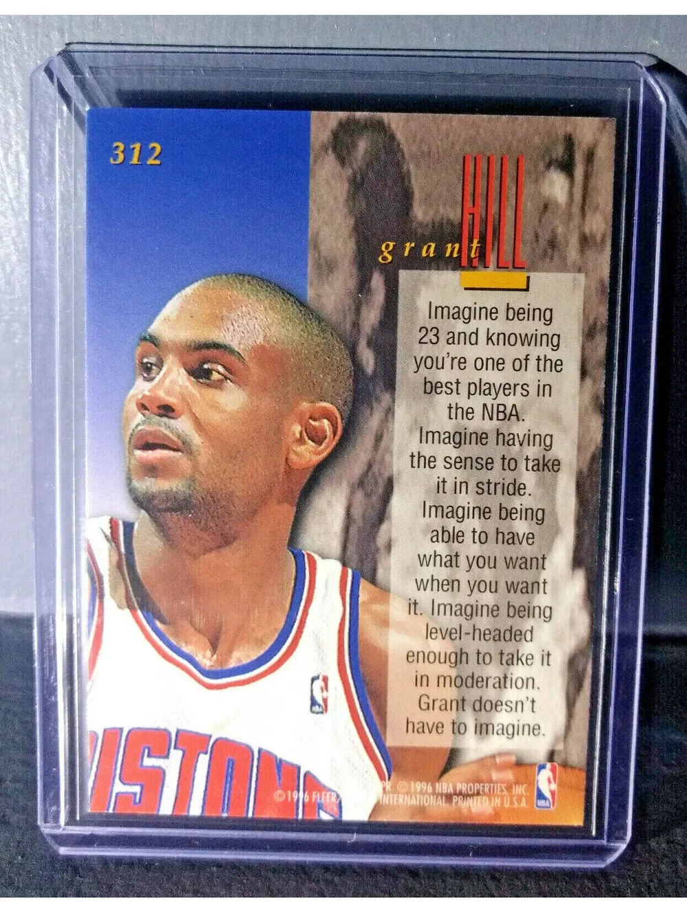 1995-96 Grant Hill Fleer Ultra #312 Encore Basketball Card